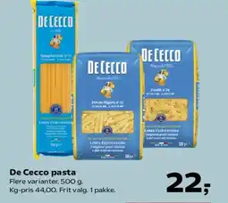SuperBrugsen De Cecco pasta tilbud