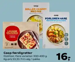 SuperBrugsen Coop færdigretter tilbud