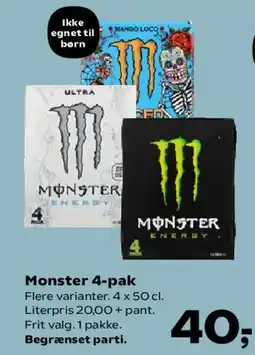 SuperBrugsen Monster 4-pak tilbud