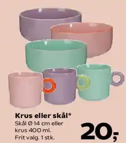 SuperBrugsen Krus eller skål tilbud