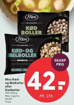 SPAR Mou Kød- og Melboller tilbud