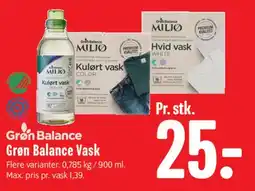 Min Købmand Grøn Balance vaskemiddel tilbud