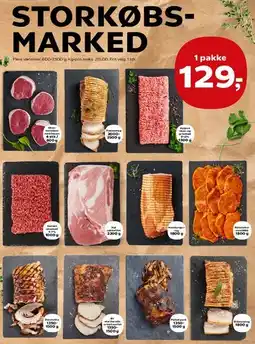 Kvickly Udvalgte kødvarianter - 1 pakke tilbud