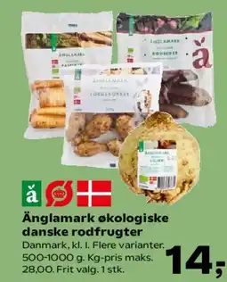 Kvickly Änglamark økologiske danske rodfrugter tilbud
