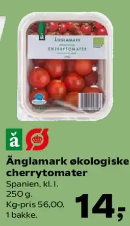 Kvickly Änglamark økologiske cherrytomater tilbud
