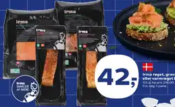 Kvickly Irma røget, gravad eller varmrøget laks tilbud