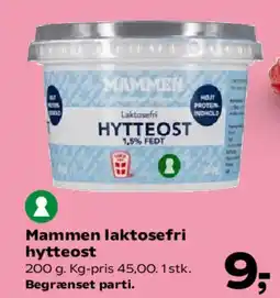 Kvickly Mammen laktosefri hytteost tilbud