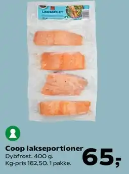 Kvickly Coop lakseportioner tilbud