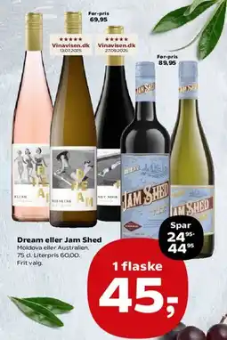 Kvickly Dream eller Jam Shed tilbud