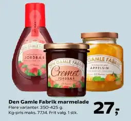 Kvickly Den Gamle Fabrik marmelade tilbud