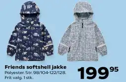 Kvickly Friends softshell jakke tilbud