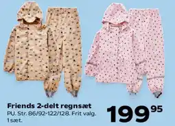 Kvickly Friends 2-delt regnsæt tilbud