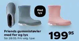 Kvickly Friends gummistøvler (med lys) tilbud