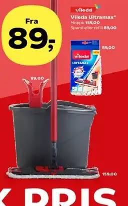 Kvickly Vileda Ultramax mop & spand tilbud
