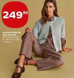 Kvickly Jackpot skjorte eller bukser tilbud