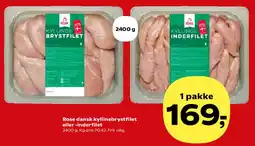 Kvickly Rose dansk kyllingebrystfilet eller -inderfilet tilbud