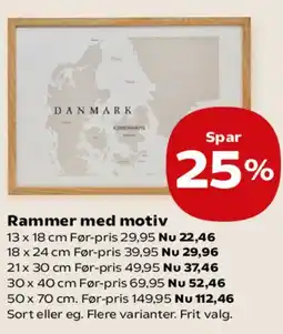 Kvickly Rammer med motiv tilbud