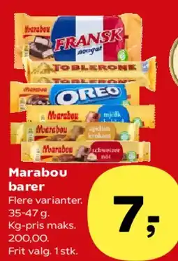 Kvickly Marabou barer tilbud