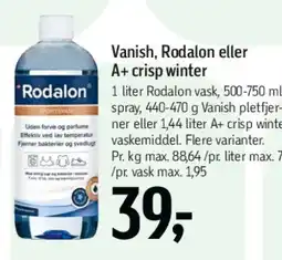 Føtex Vanish, Rodalon eller A+ tilbud