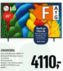 Føtex LG 65 4K NanoCell Smart TV (65NANO80A) tilbud