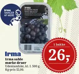 Dagli'Brugsen Irma mørke druer tilbud