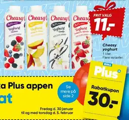 Bilka Cheasy yoghurt 1 l tilbud