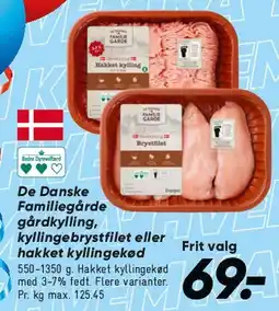 Bilka De Danske Familiegårde - kylling (pakke) tilbud