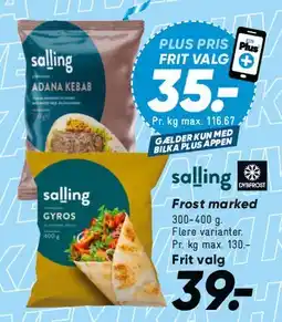 Bilka Salling frostvarer tilbud