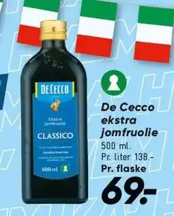 Bilka De Cecco ekstra jomfruolje tilbud