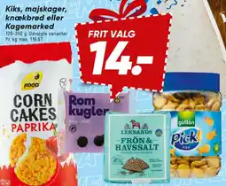Bilka Kiks, majskager, knækbrød eller kagemarked tilbud