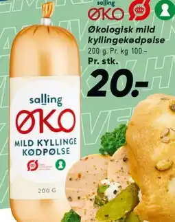 Bilka Salling ØKO mild kyllingekødpølse tilbud