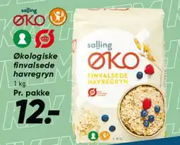 Bilka Salling ØKO finvalsede havregryn tilbud