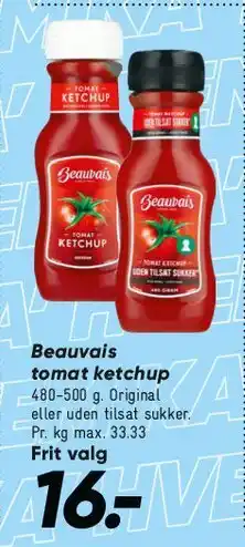Bilka Beauvais tomatketchup tilbud
