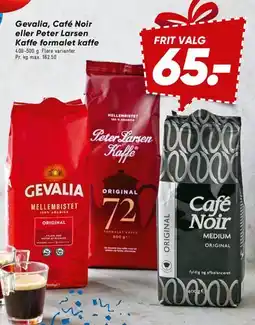 Bilka Gevalia, Café Noir eller Peter Larsen - formalet kaffe tilbud
