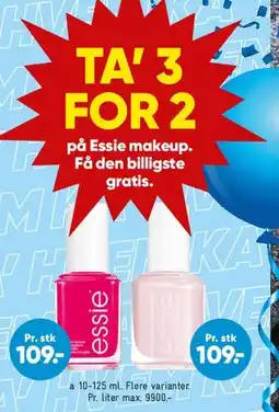 Bilka Essie makeup - kampagne tilbud