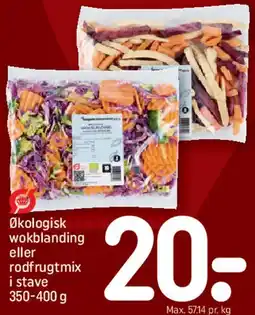 REMA 1000 Økologisk wokblanding eller rodfrugt mix i stave tilbud