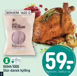 REMA 1000 Stor dansk kylling tilbud