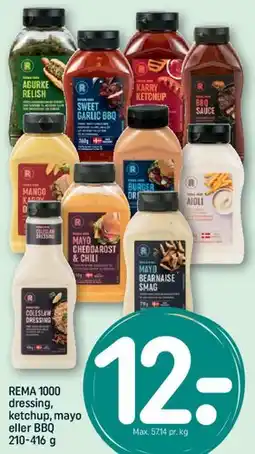 REMA 1000 REMA 1000 dressing, ketchup, mayo og BBQ tilbud