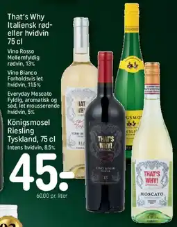 REMA 1000 That's Why / Königsmosel Riesling, 75 cl tilbud