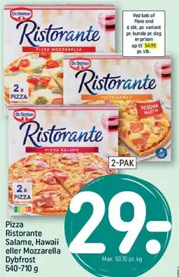 REMA 1000 Dr. Oetker Ristorante pizza tilbud