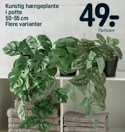 REMA 1000 Kunstig hængeplante i potte tilbud