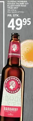 MENY Ulvedal Morbier / Gouda Valnød 50+ / Farm Maid True Grit tilbud