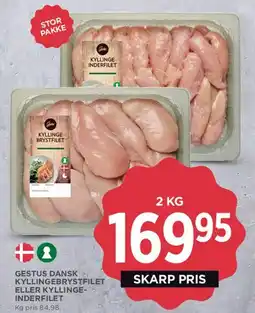 MENY Gestus dansk kyllingebrystfilet / kyllingeinderfilet tilbud