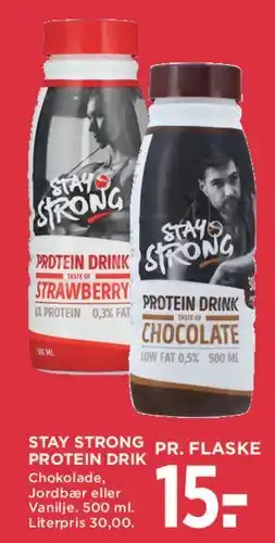 MENY Stay Strong protein drink tilbud