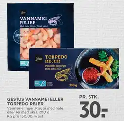 MENY Gestus vannameirejer / Torpedo rejer tilbud