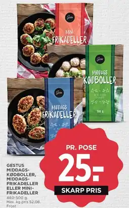 MENY Gestus middags-kødboller / frikadeller tilbud