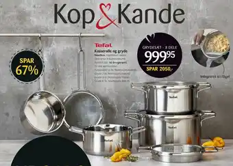 Kop & Kande Kasserolle Og Gryde Nordica tilbud
