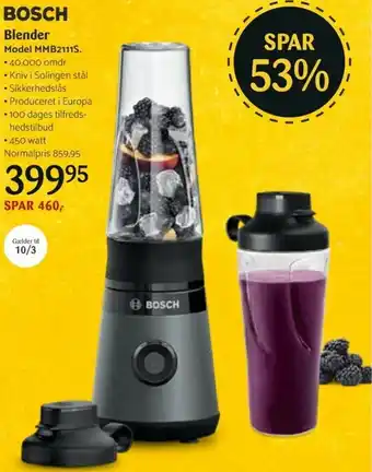 Kop & Kande Bosch Blender MMB2111S tilbud