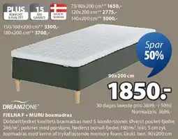 JYSK DREAMZONE FJELLA/MURU boxmadras tilbud
