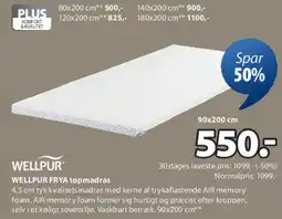 JYSK WELLPUR FYRA topmadras tilbud